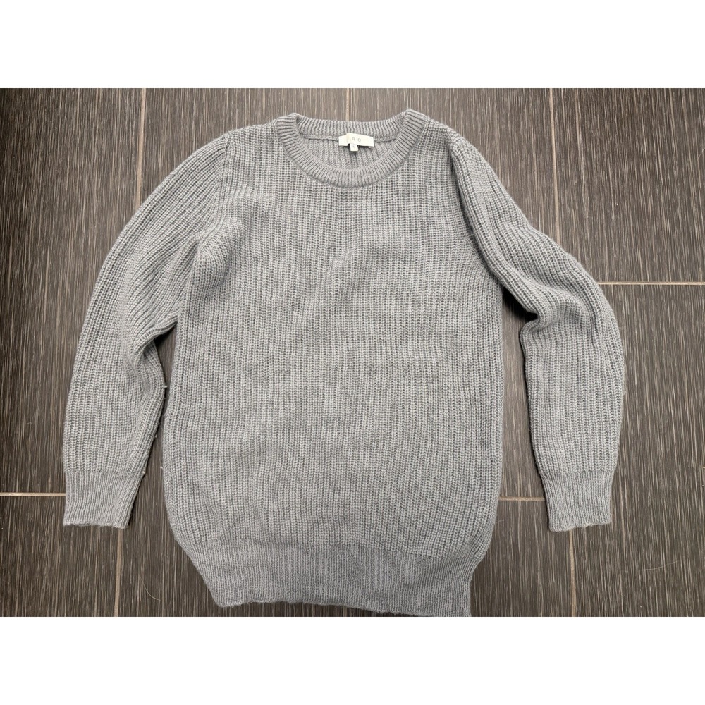 IRO Sappo Rubbed Sweater Sz S Crew Neck Merino Wool Alpaca Lightweight Minimal